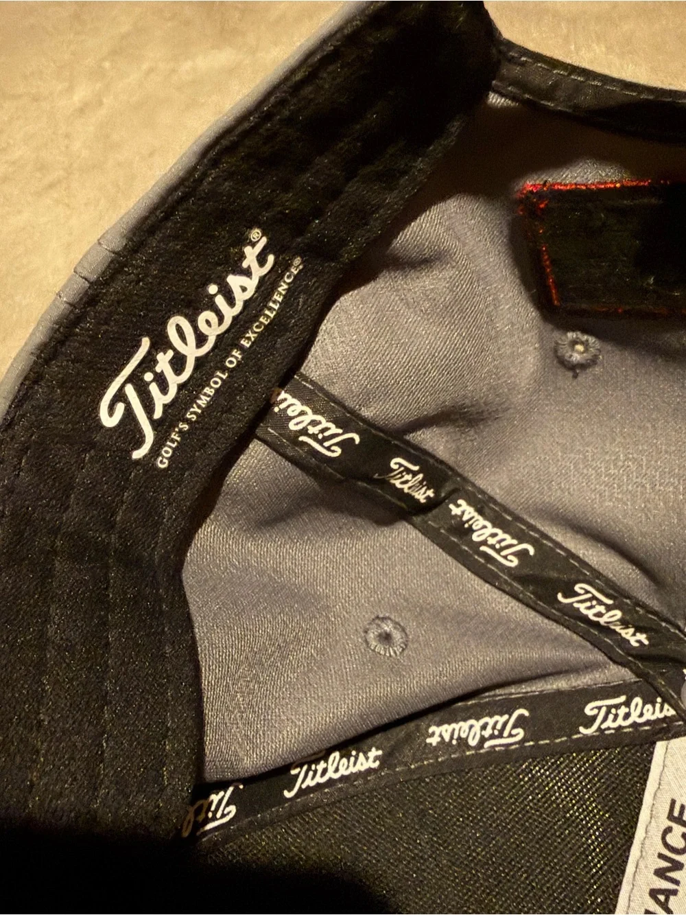 Titleist Gray Tour Performance Golf Hat